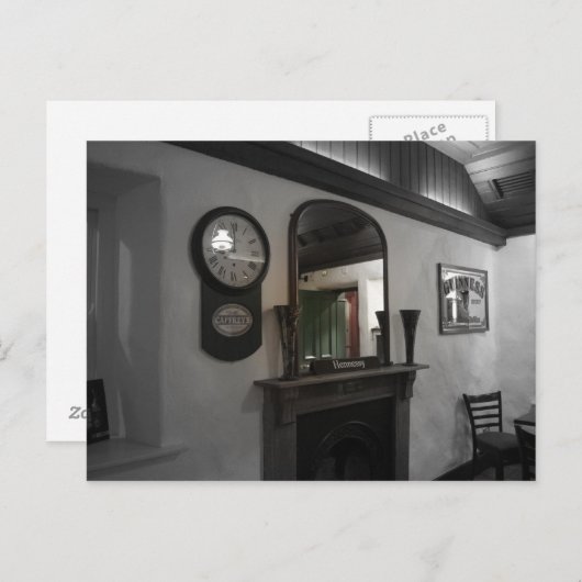 Het Kasteel van Belfast van de Bar van de kelder Briefkaart (Voorkant / Achterkant)