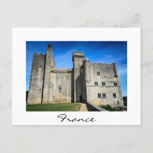 Het kasteel van Beynac in Frankrijk witte briefkaa Briefkaart