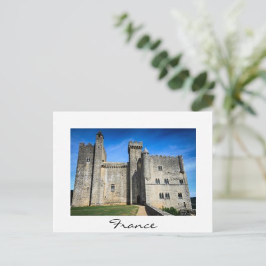 Het kasteel van Beynac in Frankrijk witte briefkaa Briefkaart (Staand voorkant)