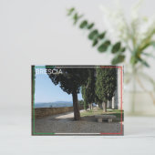 Het kasteel van Brescia - Italië Briefkaart (Staand voorkant)