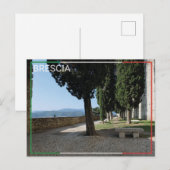 Het kasteel van Brescia - Italië Briefkaart (Voorkant / Achterkant)