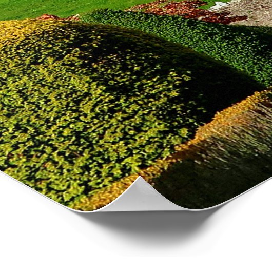 Het kasteel van Bright Scottish Drummond Clan Poster (Hoek)