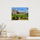 Het kasteel van Bright Scottish Drummond Clan Poster (Keuken)