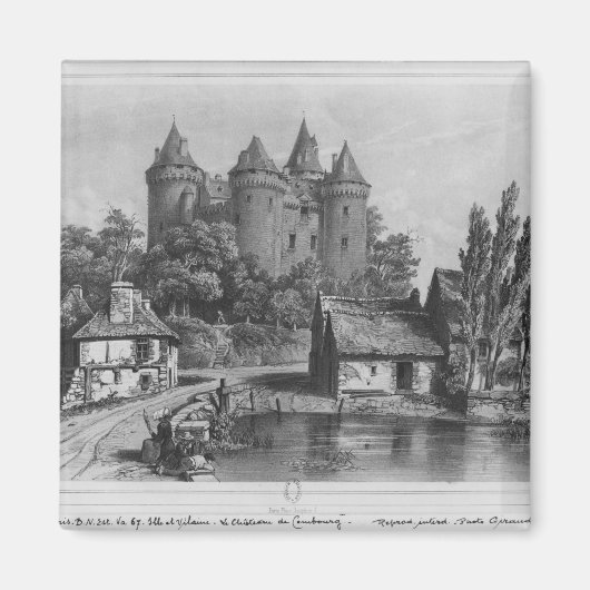 Het kasteel van Combourg Magneet (Voorkant)