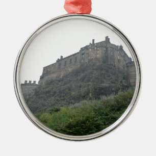 Het Kasteel van Edinburgh in de Mist Metalen Ornament