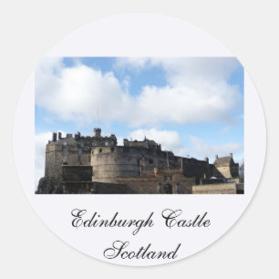 Het Kasteel van Edinburgh in Schotland Ronde Sticker