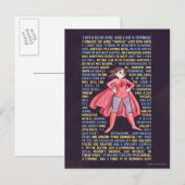 Het kasteel van Geek Girl voor feminisme Briefkaart (Voorkant / Achterkant)