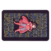 Het kasteel van Geek Girl voor feminisme Magneet (Horizontaal)