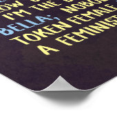 Het kasteel van Geek Girl voor feminisme Poster (Hoek)