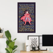 Het kasteel van Geek Girl voor feminisme Poster (Thuiskantoor)