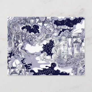 Het kasteel van het Zee Briefkaart