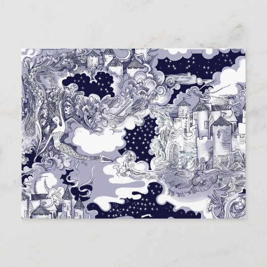 Het kasteel van het Zee Briefkaart (Voorkant)