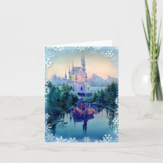 HET KASTEEL VAN KERSTMIS DOOR SHARON SHARPE FEESTDAGEN KAART (Voorkant)