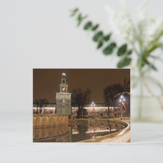 Het kasteel van Milaan Briefkaart (Staand voorkant)