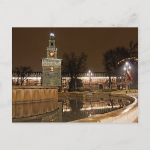 Het kasteel van Milaan Briefkaart