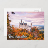 Het kasteel van Neuschwanstein in het najaar Briefkaart (Voorkant / Achterkant)