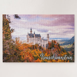 Het kasteel van Neuschwanstein in het najaar Legpuzzel