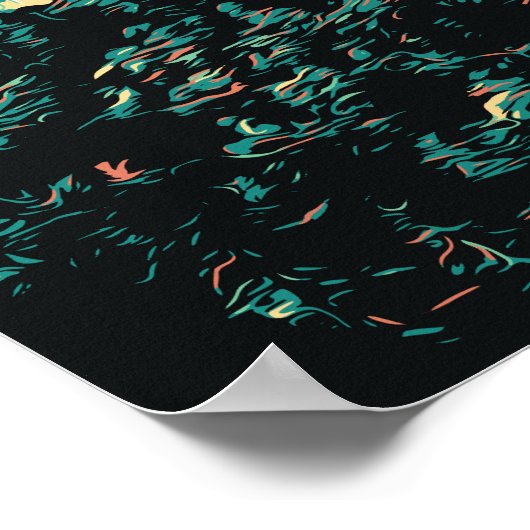 Het kasteel van Neuschwanstein in Schwangau, Duits Poster (Hoek)