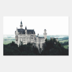 Het kasteel van Neuschwanstein Rechthoekige Sticker