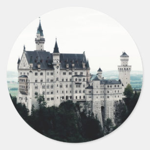 Het kasteel van Neuschwanstein Ronde Sticker