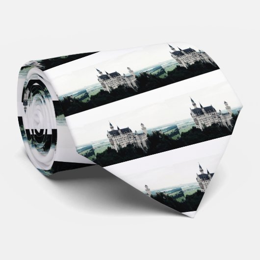 Het kasteel van Neuschwanstein Stropdas (Opgerold)