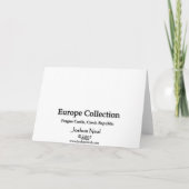 Het Kasteel van Praag Kaart (Achterkant)