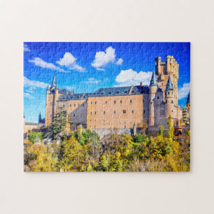 Het kasteel van Puzzle Segovia in Spanje Legpuzzel