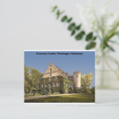 Het Kasteel van Rosenau, Thuringia, Duitsland Briefkaart (Staand voorkant)