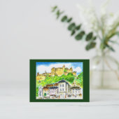 Het Kasteel van Salzburg van de Visitekaartjes van (Staand voorkant)