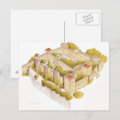 Het kasteel van San Jorge. Lissabon Portugal Briefkaart (Voorkant / Achterkant)