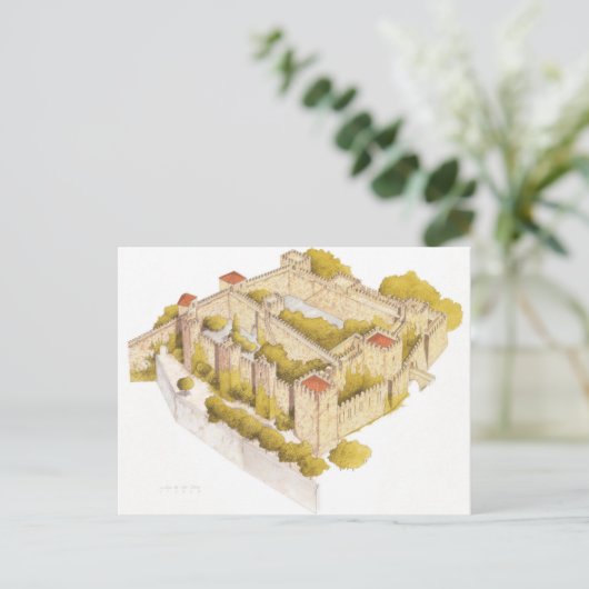 Het kasteel van San Jorge. Lissabon Portugal Briefkaart (Staand voorkant)