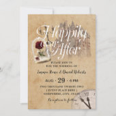 Het kasteel van  sprookje is gelukkig na het huwel kaart (Voorkant)