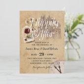 Het kasteel van  sprookje is gelukkig na het huwel kaart (Staand voorkant)