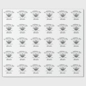 het kasteel van UW NAAM Cadeaupapier (Vlak)