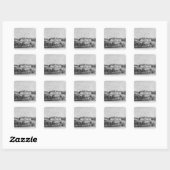 Het kasteel van Wierzchownia Vierkante Sticker (Vel)