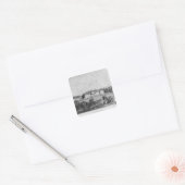 Het kasteel van Wierzchownia Vierkante Sticker (Envelop)