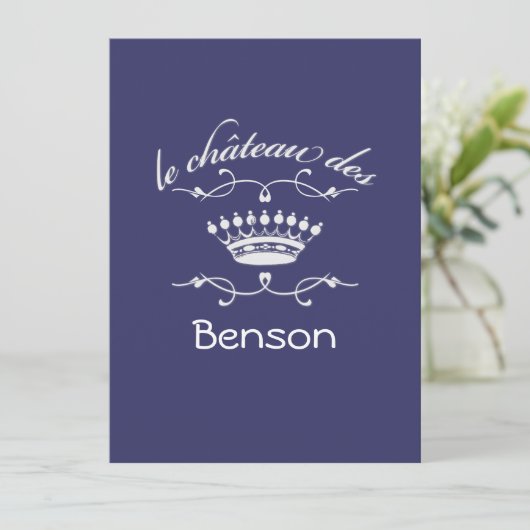 het kasteel van YOUR NAME Kaart (Staand voorkant)