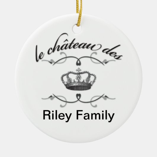 het kasteel van YOUR NAME Keramisch Ornament (Voorkant)