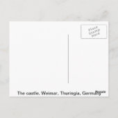 Het kasteel, Weimar, Thuringia, Duitsland Briefkaart (Achterkant)