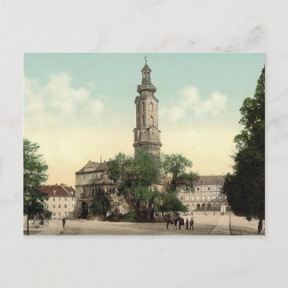Het kasteel, Weimar, Thuringia, Duitsland Briefkaart