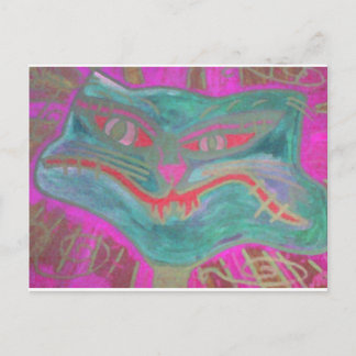 Het kat dat te veel wist briefkaart