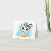 Het Kat van Cutie Kaart (Voorkant)