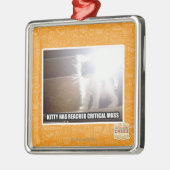 Het Kat van de kritieke Massa Metalen Ornament (Links)