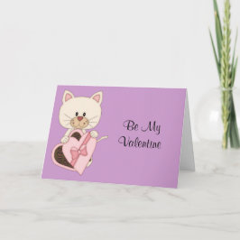 Het Kat van de Valentijnsdag met Chocolade Feestdagen Kaart