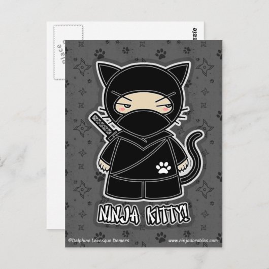 Het Kat van Ninja! Briefkaart (Voorkant / Achterkant)