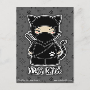 Het Kat van Ninja! Briefkaart