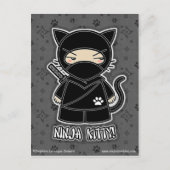 Het Kat van Ninja! Briefkaart (Voorkant)