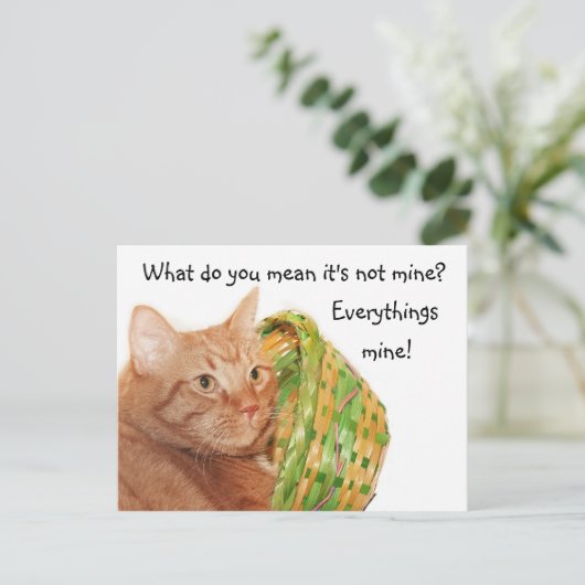 Het kat van Pasen Feestdagenkaart (Staand voorkant)