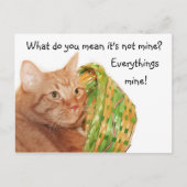 Het kat van Pasen Feestdagenkaart (Voorkant)