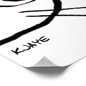 Het Kat zal je voedsel sturen - Funny Cat Poster (Hoek)